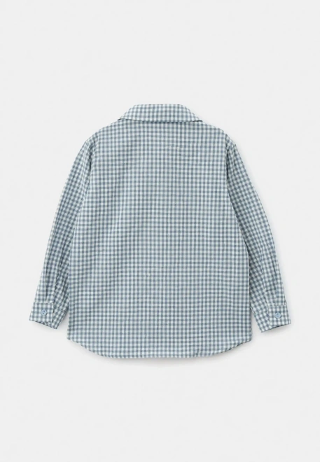 Рубашка Денди с фигурным низом в клетку Рубашка Денди с фигурным низом в клетку