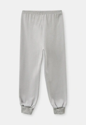 Пижама для мальчиков с принтом в сером цвете