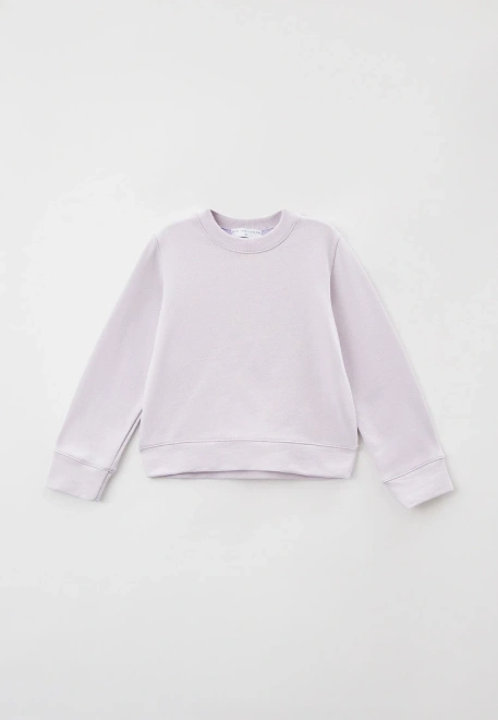 Свитшот из хлопкового футера светло-сиреневого цвета