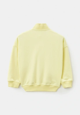 Свитшот Линк из трехнитки в лимонном цвете