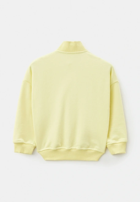 Свитшот Линк из трехнитки в лимонном цвете