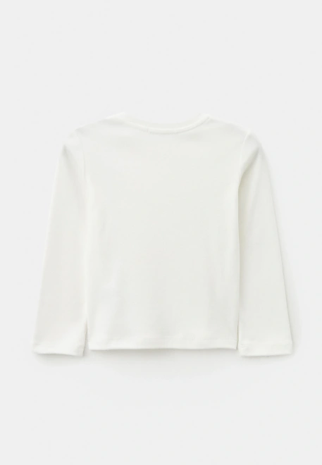 Лонгслив Дио с кантом в молочном цвете
