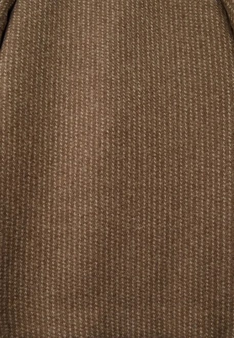 Пальто трапеция с английским воротником из шерсти