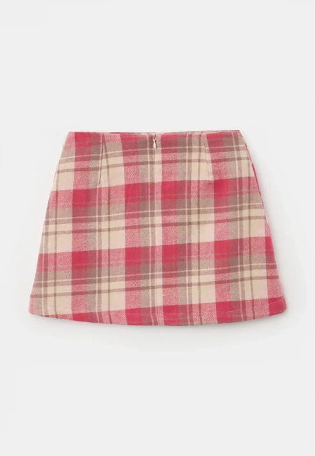 Юбка Тинки из теплого хлопка в клетку