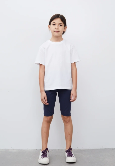 Велосипедки темно-синего цвета на резинке