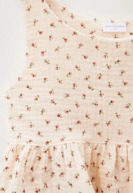 Костюм летний из муслина с принтом цветочки