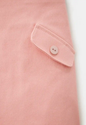 Юбка Дафни из котона в персиковом цвете