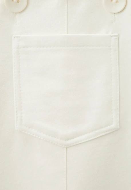 Комбинезон Арти из двунитки в молочном цвете