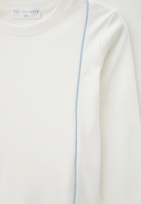 Лонгслив Дио с кантом в молочном цвете