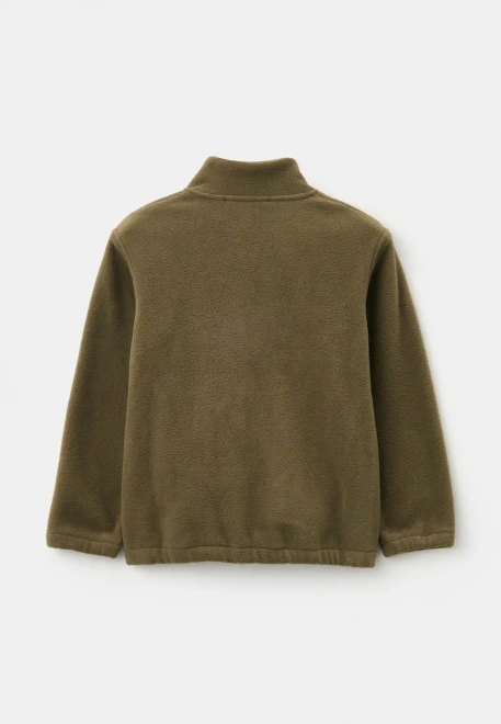 Толстовка флисовая с карманами в болотном цвете