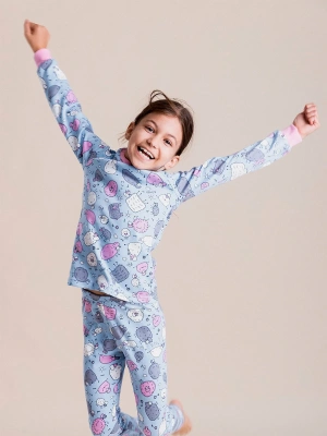 Пижама из хлопка с принтом барашки