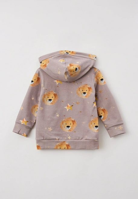 Худи с акварельным рисунком львы