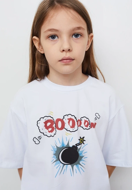 Пижама с яркими шортами 