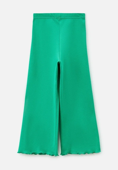 Пижама с принтом для девочек в зеленом цвете