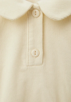 Ромпер Валенсия из микровельвета в молочном цвете