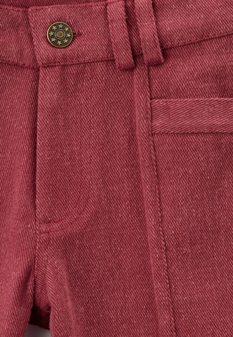 Брюки бордового цвета