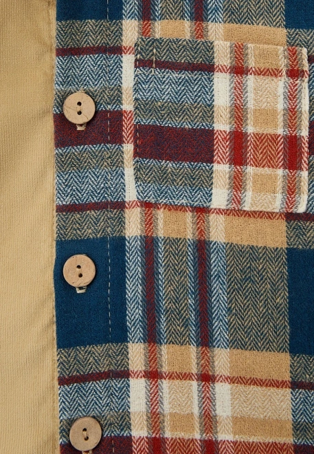 Рубашка на мальчика из микровельвета 