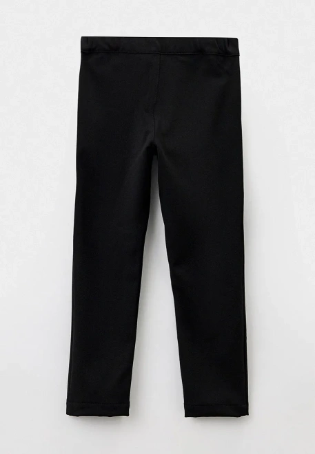Брюки Андерсон черные с регулировкой пояса и простроченными передними стрелками