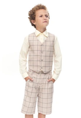 Шорты в клетку для мальчиков 