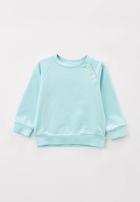 Свитшот для малышей из футера с застежкой на две пуговицы