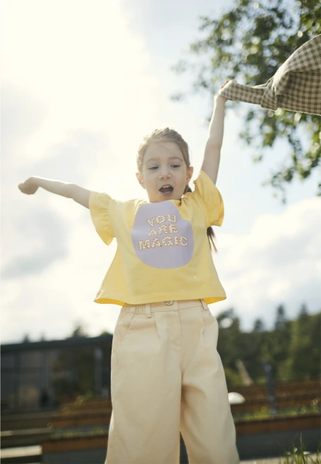 Блузка однотонная с принтом Блузка однотонная с принтом