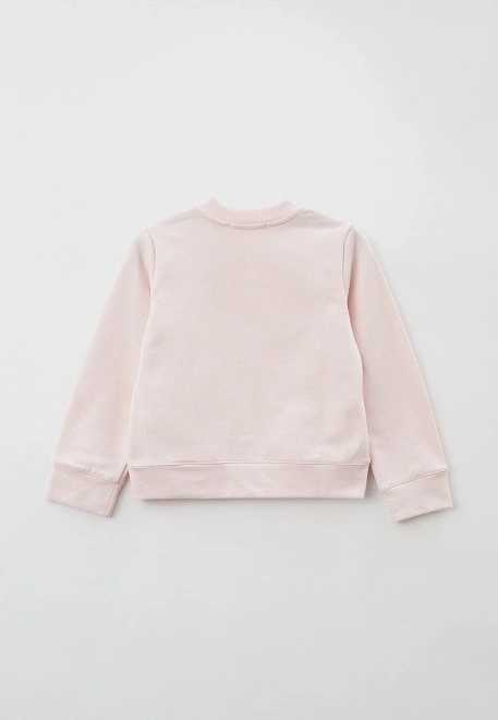 Свитшот из хлопкового трикотажа в бледно-розовом цвете