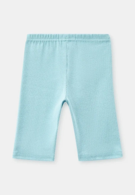 Комплект из футболки и велосипедок из ткани в рубчик 