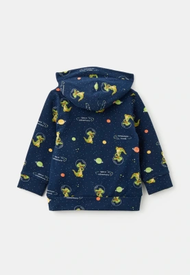 Толстовка с крокодильчиками в темно-синем цвете
