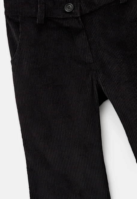 Брюки черного цвета из вельвета