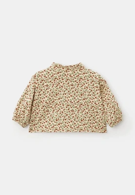 Костюм из теплого хлопка бежевого цвета