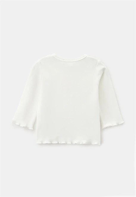 Лонгслив из хлопка с цветочным принтом