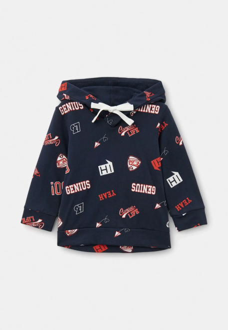 Толстовка Голливуд с принтом в темно-синем цвете