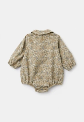 Ромпер Валенсия из микровельвета в оливковом цвете