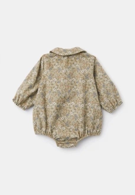 Ромпер Валенсия из микровельвета в оливковом цвете