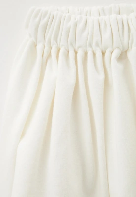 Юбка Агнесс из двунитки в молочном цвете