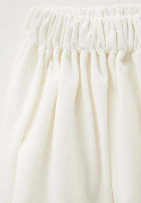 Юбка Агнесс из двунитки в молочном цвете