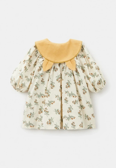 Платье Алисия из микровельвета в молочном цвете