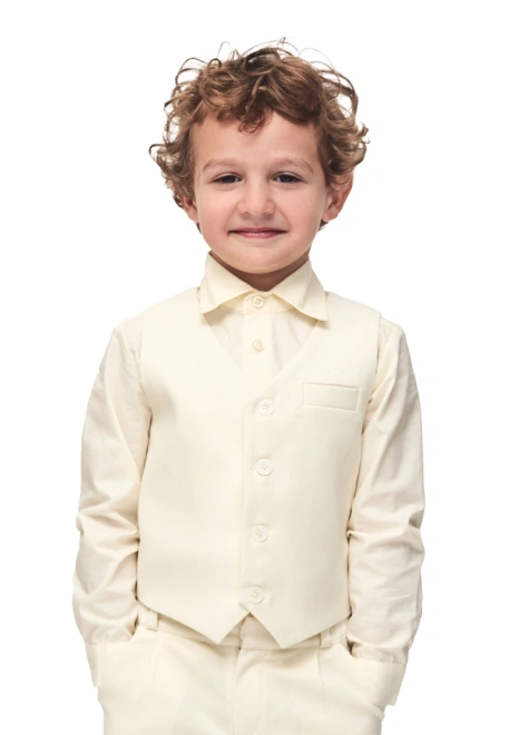 Рубашка молочного цвета для мальчиков