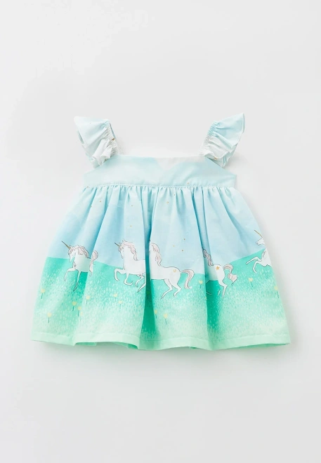 Сарафан для малышей из хлопка с единорогами
