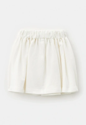 Юбка Агнесс из двунитки в молочном цвете