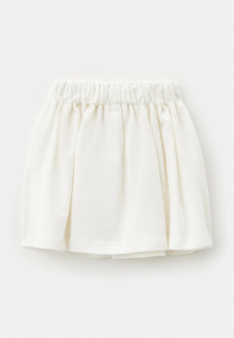 Юбка Агнесс из двунитки в молочном цвете