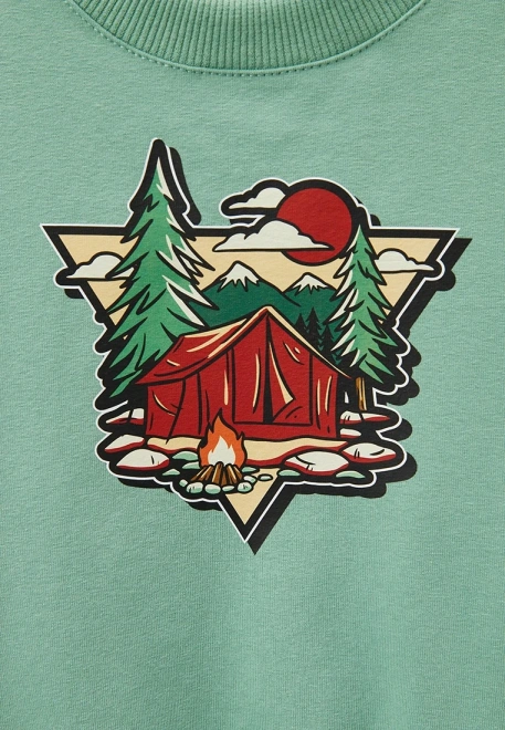 Свитшот с рисунком в стиле кэмпинг