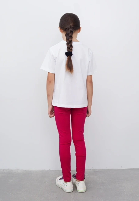 Комплект из трех леггинсов в цвете фуксия, серый меланж и синий электрик