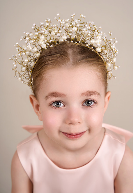Ободок Принцесса с жемчугом