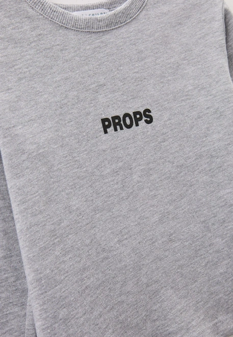 Лонгслив серый "Props" для мальчика