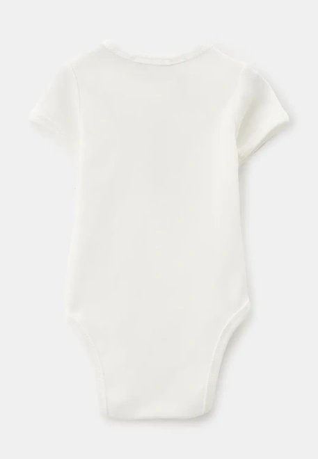 Боди  на кнопках из хлопкового трикотажа с принтом панда в кепке 