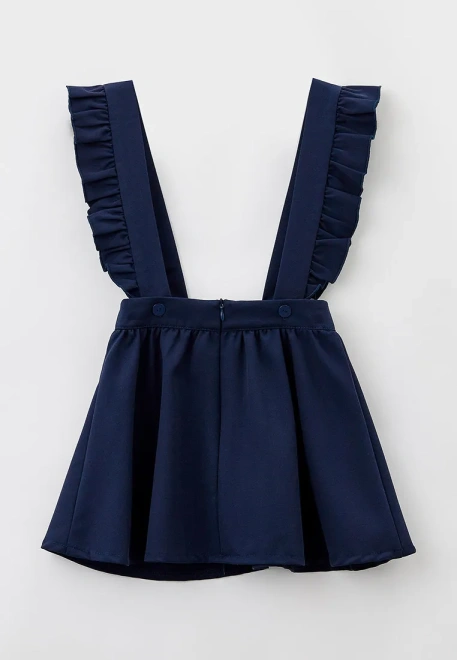 Сарафан из костюмной ткани в темно-синем цвете 