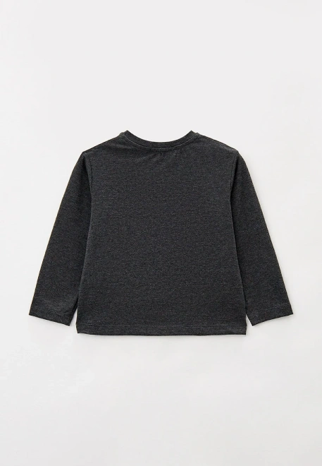 Лонгслив свободный с длинными рукавами в цвете антрацитовый меланж