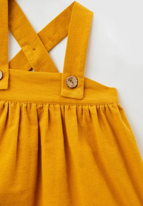 Сарафан из теплого хлопка на двух пуговицах