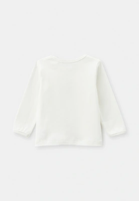 Лонгслив Мэйсон молочного цвета для малышей